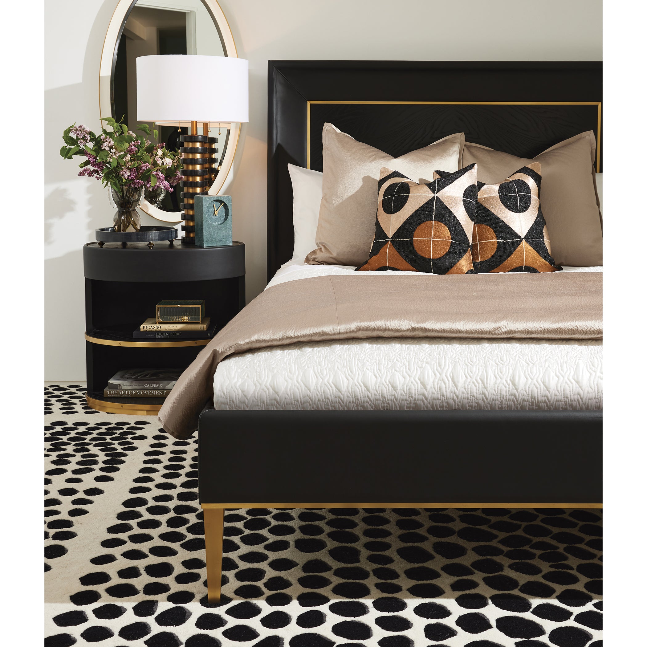 Global Views Ellipse Bedside Cabinet