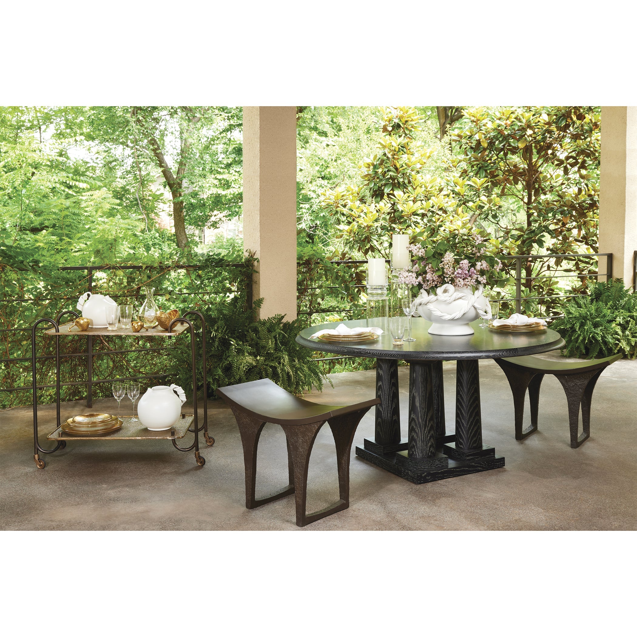 Global Views White Twisted Vine Bowl