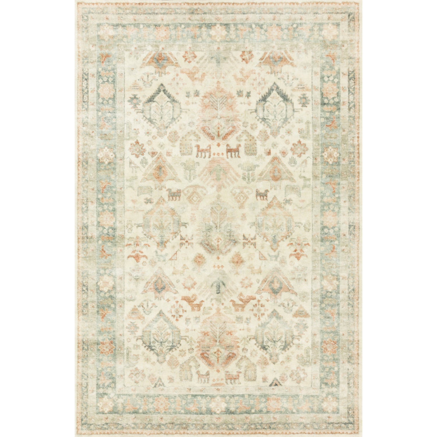 Loloi II Rosette ROS-01 Beige / Multi Rug