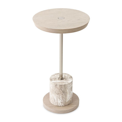 Michael Amini Lotus Bay Chairside Table - Sand