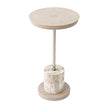 Michael Amini Lotus Bay Chairside Table - Sand
