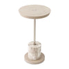 Michael Amini Lotus Bay Chairside Table - Sand