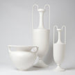 Global Views Matte White Elongated Grecian Amphora