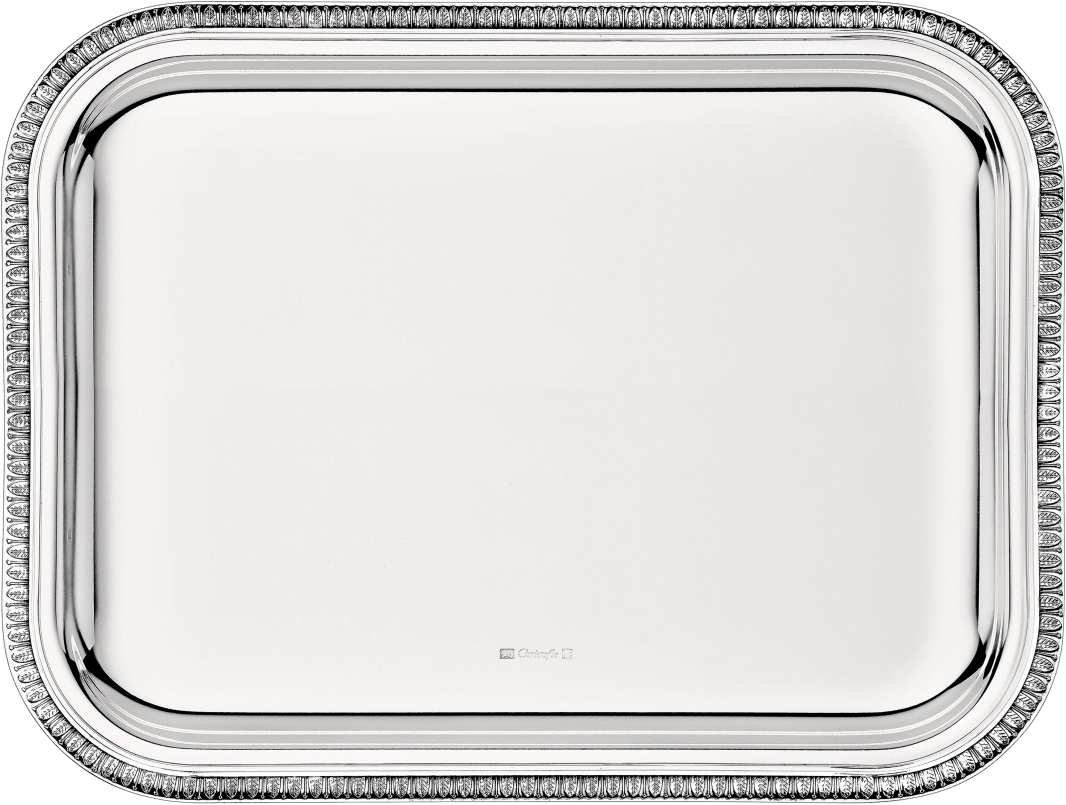 Christofle Malmaison Silver Plated Rectangular Tray