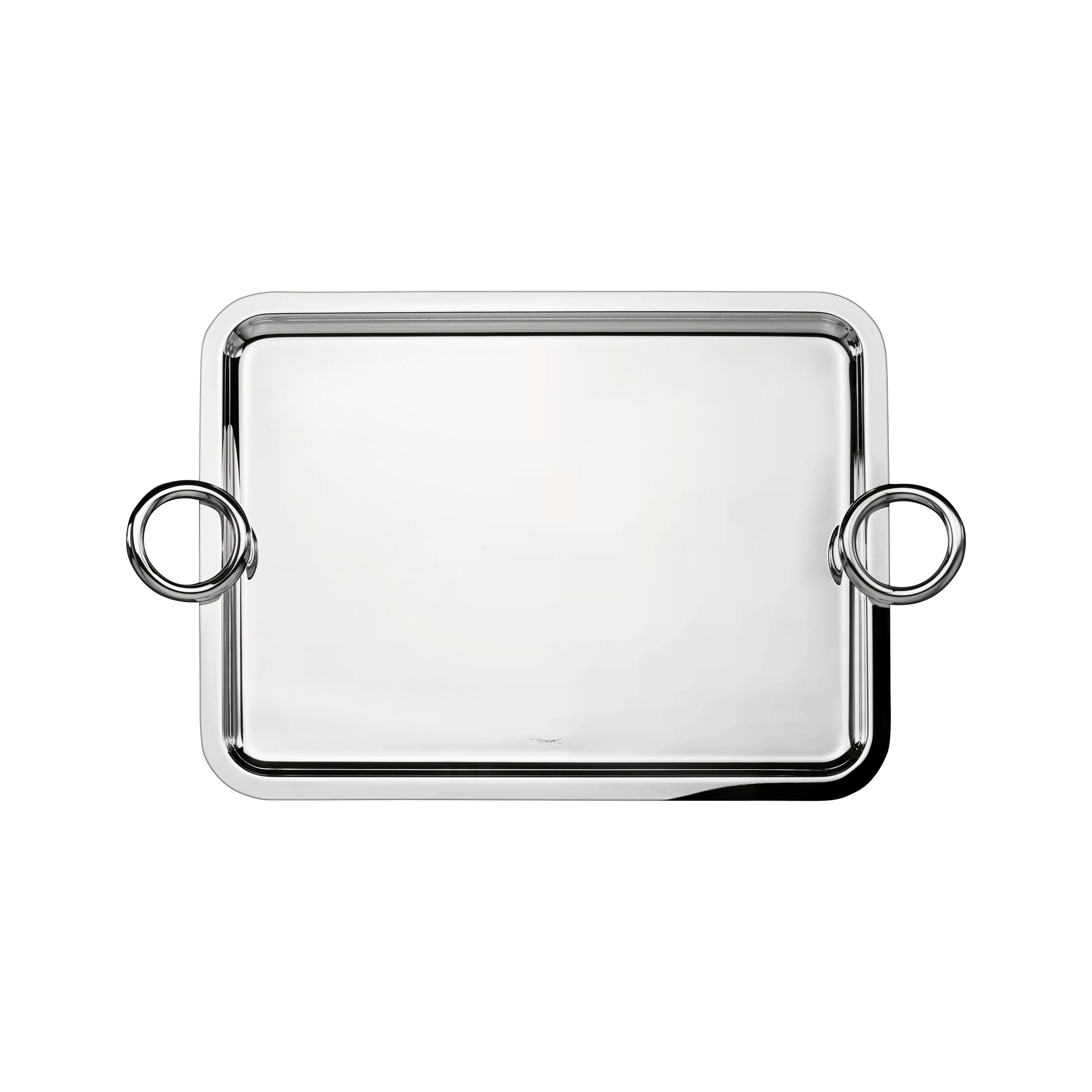 Christofle Vertigo Large Silver-Plated 16' x 12' Tray