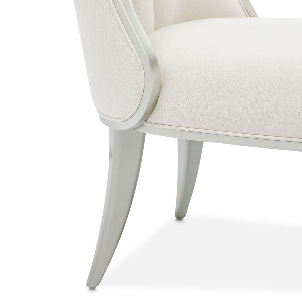 Michael Amini Penthouse Ash Gray Dining Side Chair - Set of 2