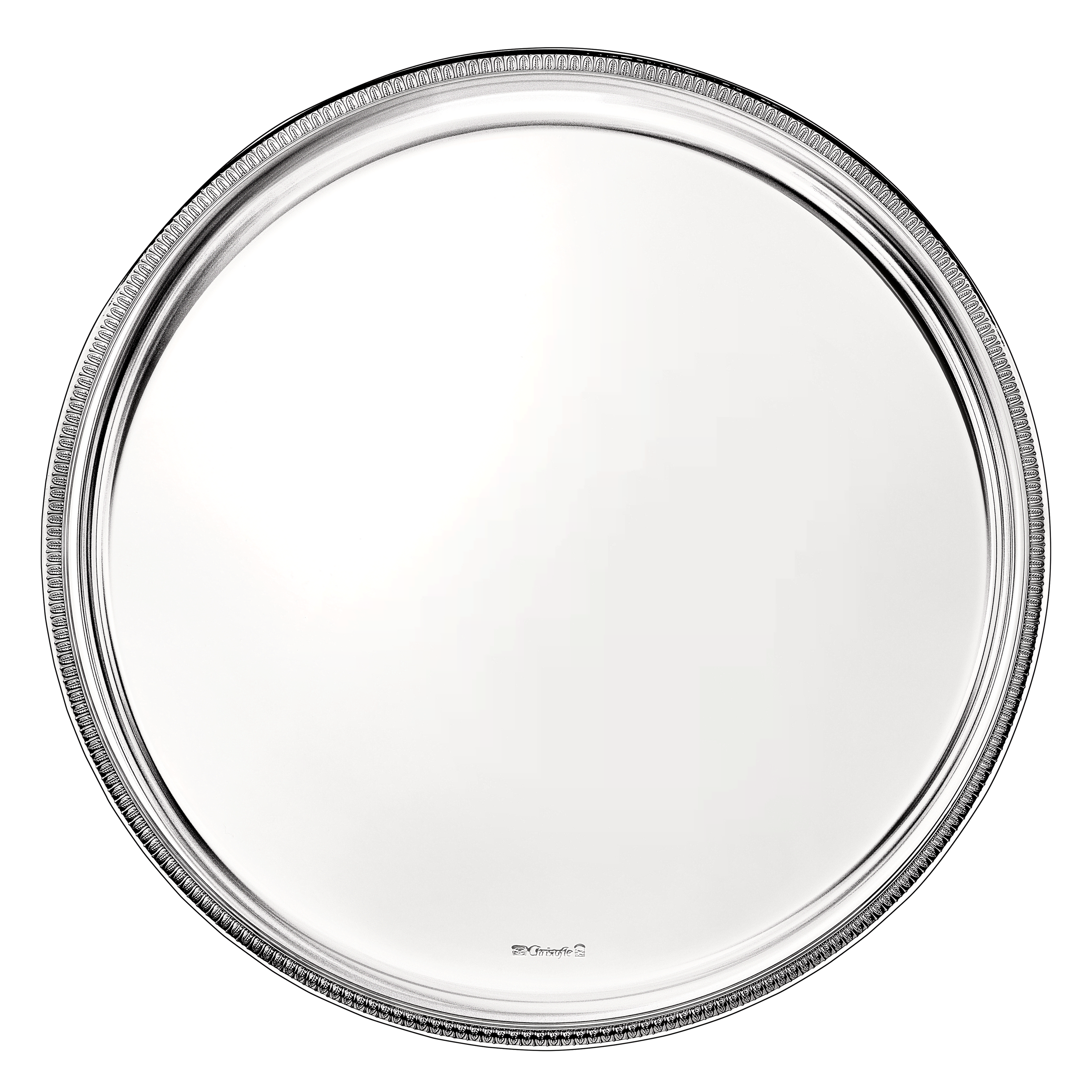 Christofle Malmaison Silver Plated Round Tray