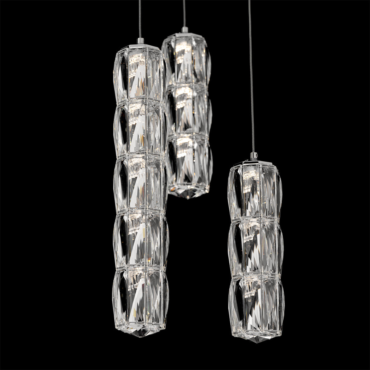 Schonbek Verve 3-Light Round Multi-Light Pendant