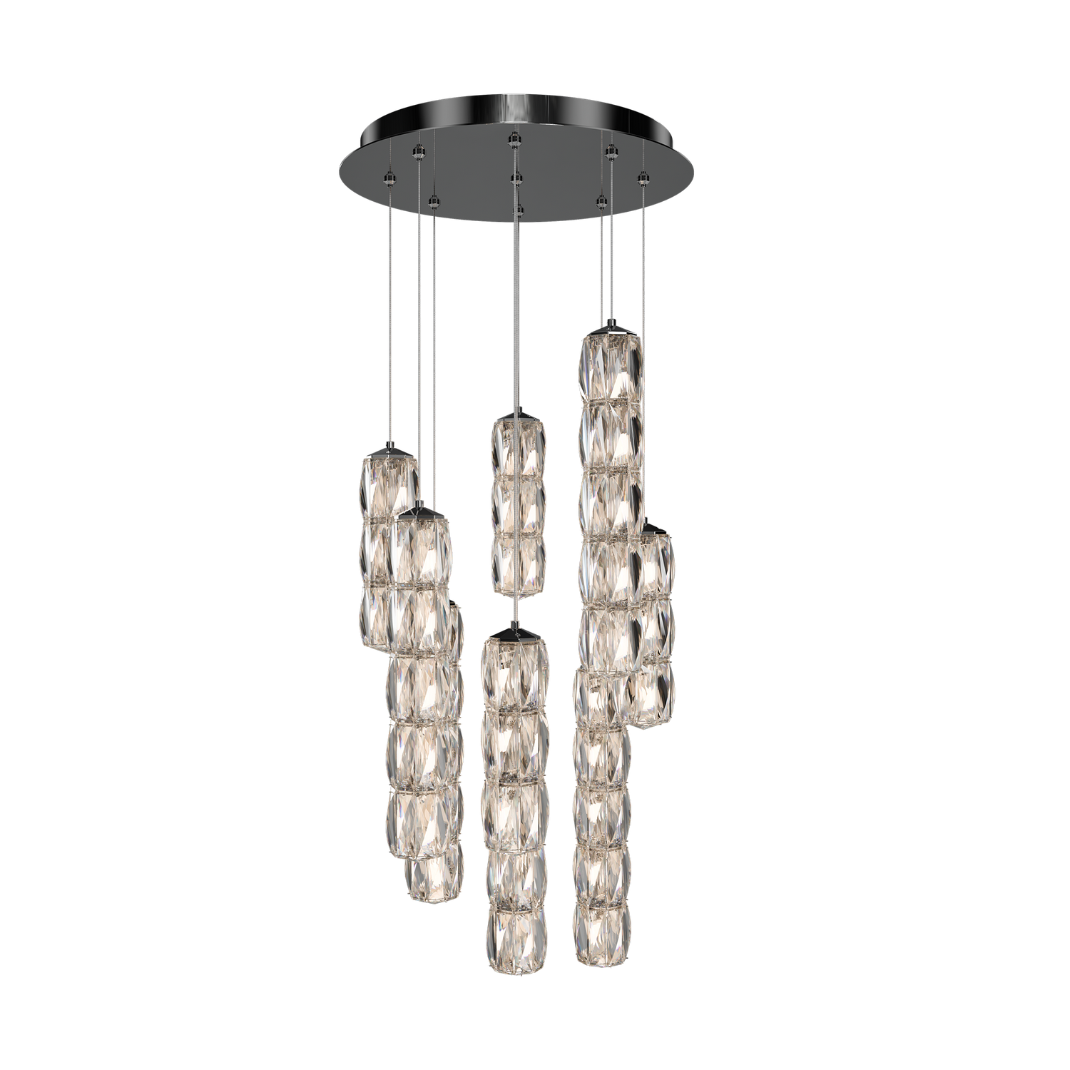 Schonbek Verve 9-Light Round Multi-Light Pendant