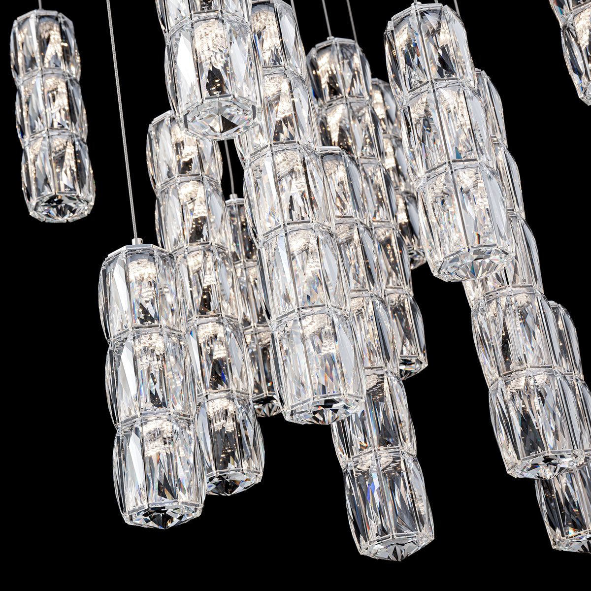 Schonbek Verve 13-Light Square Multi-Light Pendant