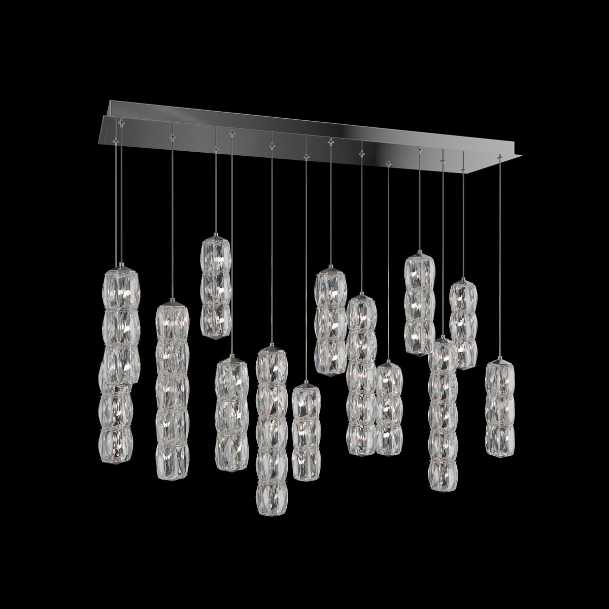 Schonbek Verve 14-Light Linear Multi-Light Pendant