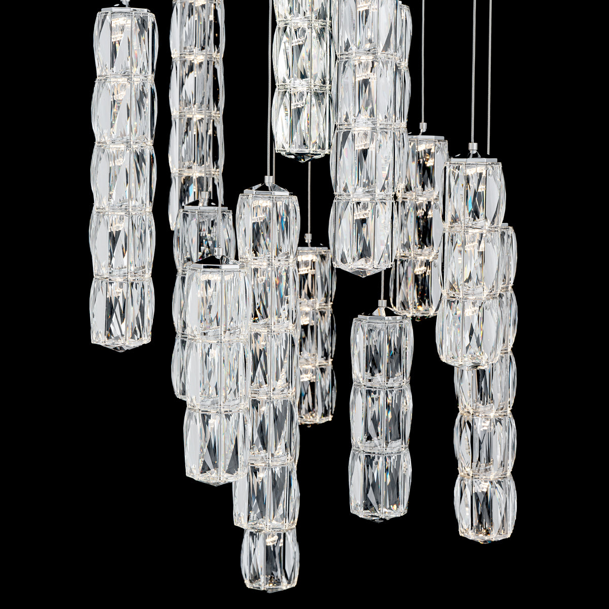 Schonbek Verve 15-Light Round Multi-Light Pendant