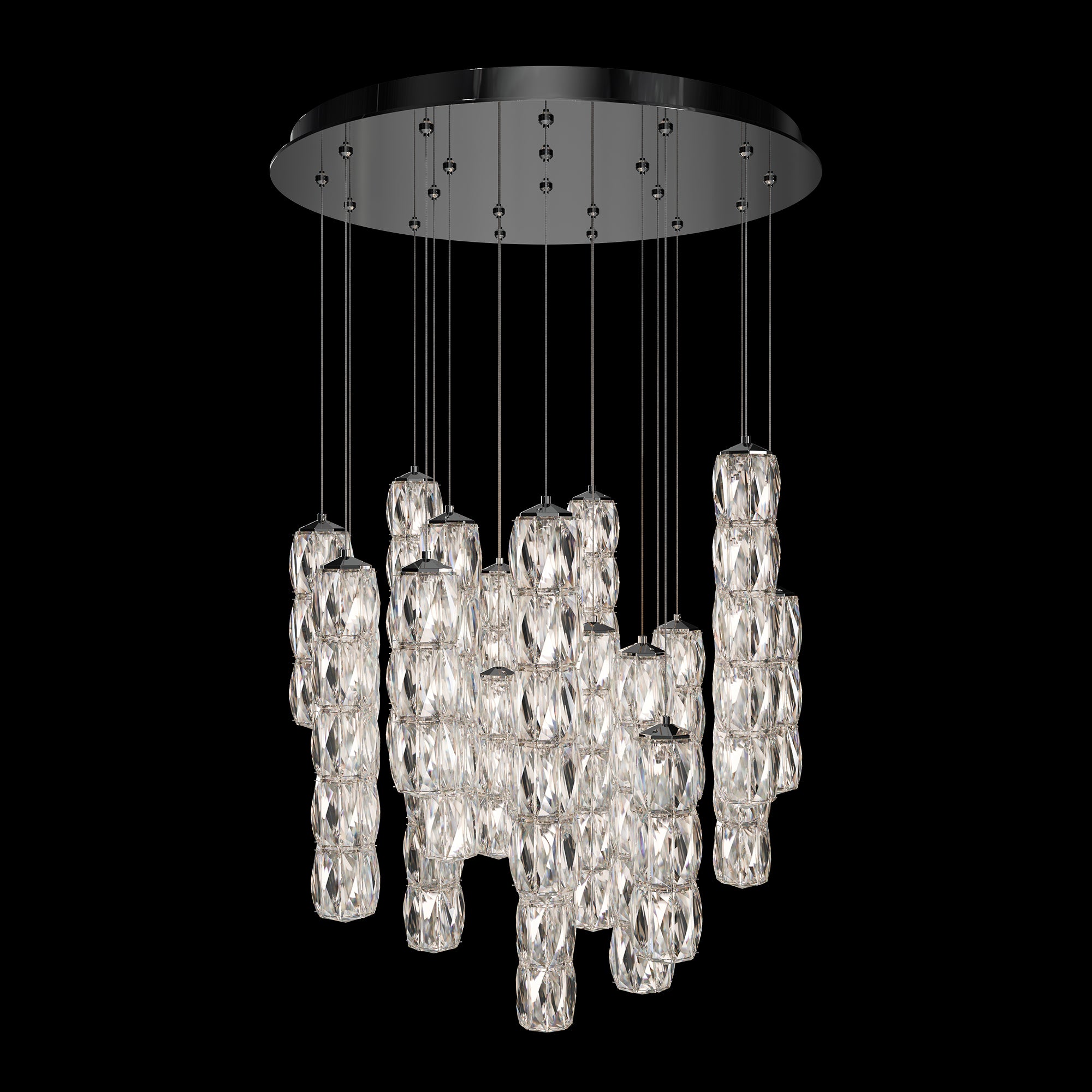 Schonbek Verve 21-Light Round Multi-Light Pendant