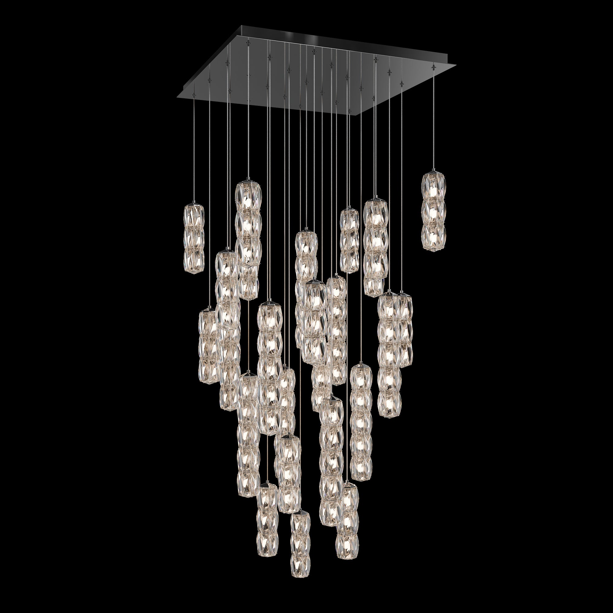 Schonbek Verve 25-Light Square Multi-Light Pendant