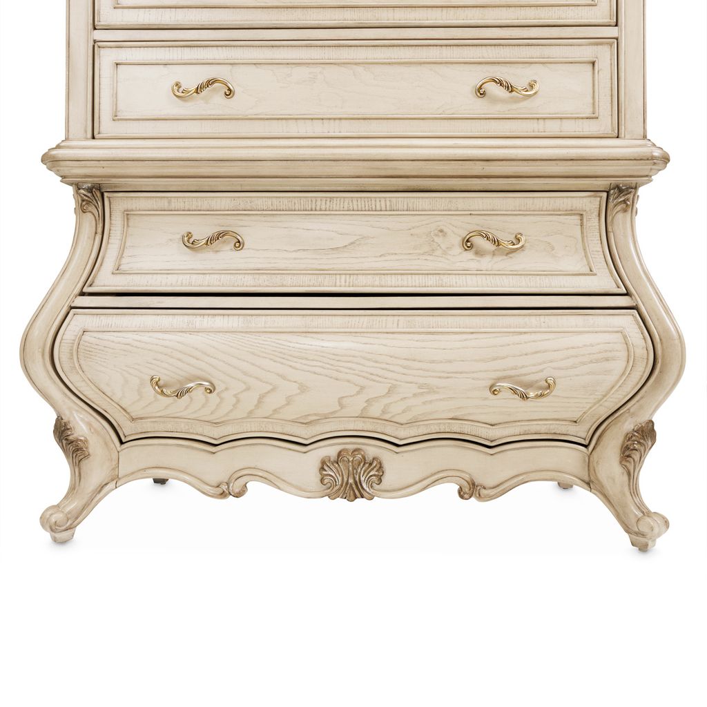 Michael Amini Platine de Royale 6-Drawer Chest - Champagne