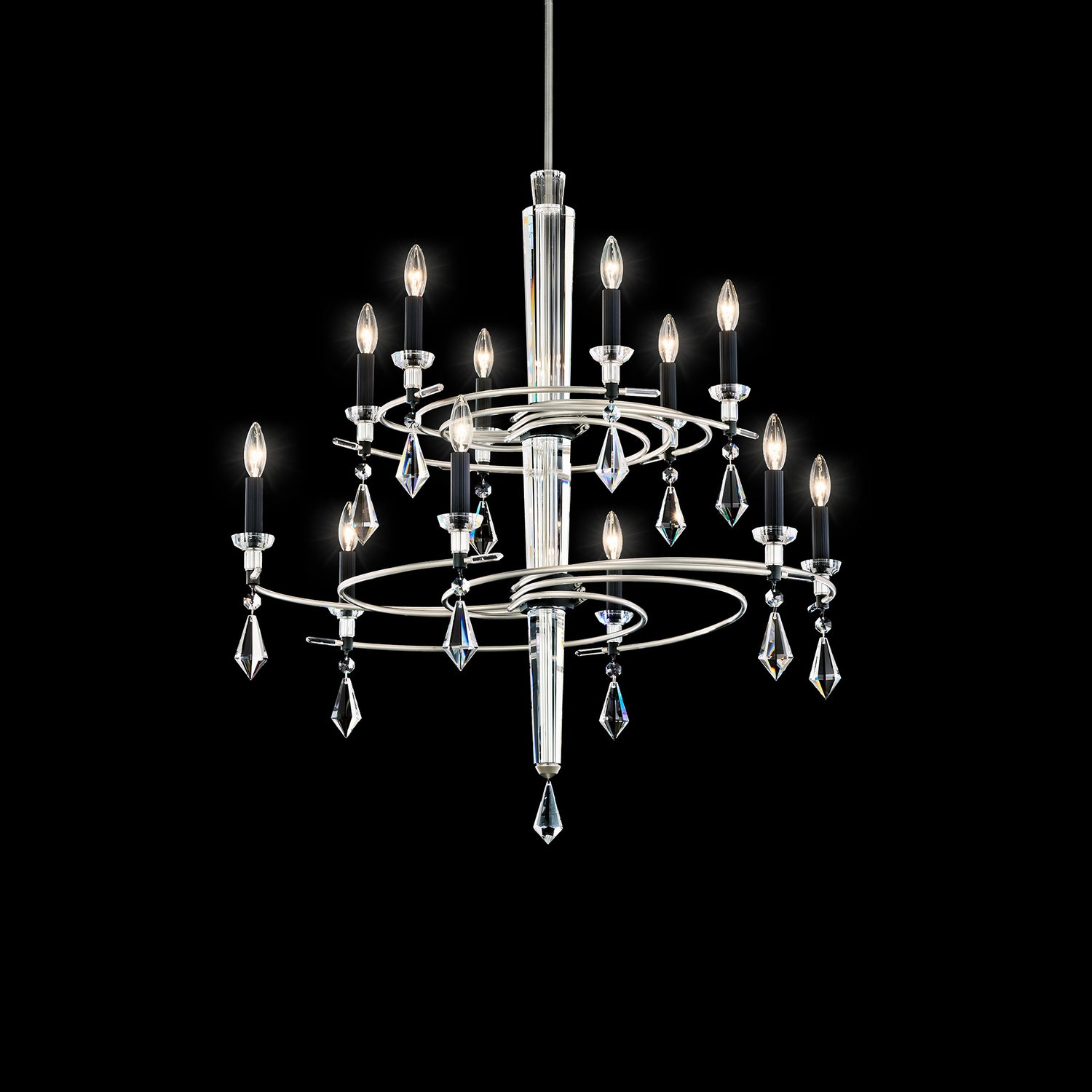 Schonbek Tempest 12-Light Two Tier Chandelier