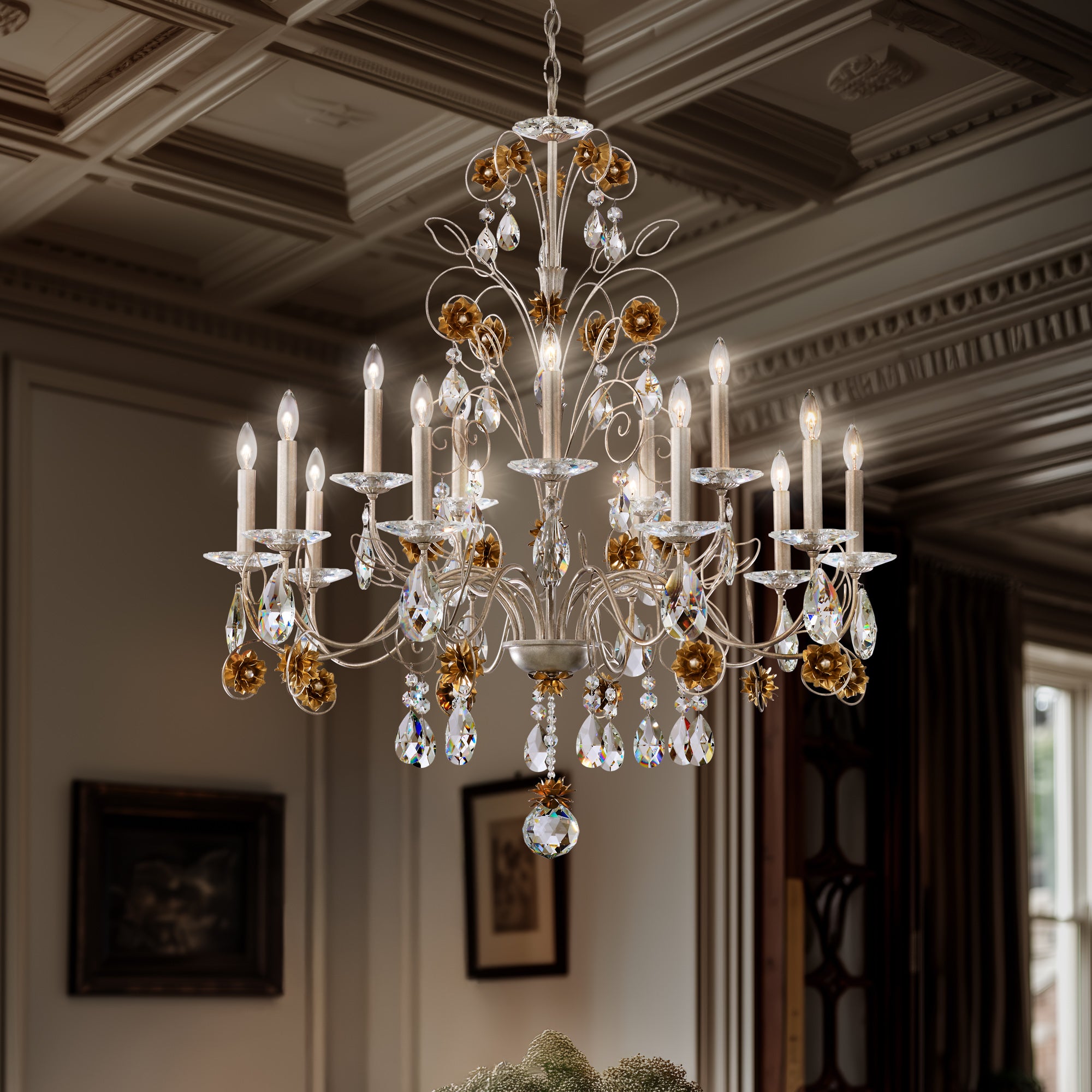 Schonbek Camellia 15-Light Chandelier