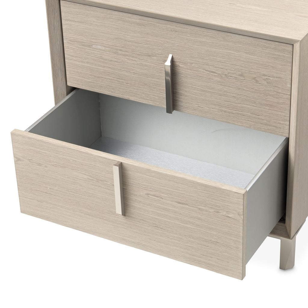 Michael Amini Lotus Bay Large Nightstand - Sand