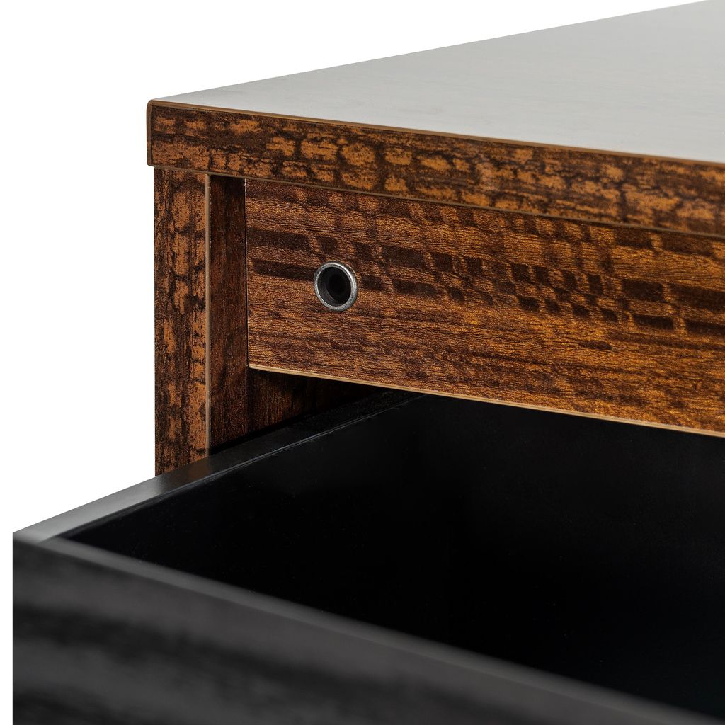 Michael Amini Kayner 5-Drawer Chest - Charcoal