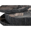 Century Furniture Grand Tour Furniture Petrified Wood Stacked Cocktail Table