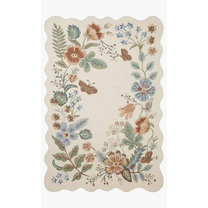 Rifle Paper Silhouette SIH-02 Rug Cream