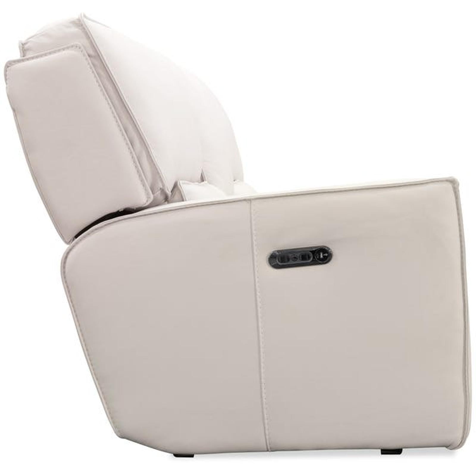 Hooker Furniture Miles Zero Gravity Console Loveseat with Power Recline & Power Headrest