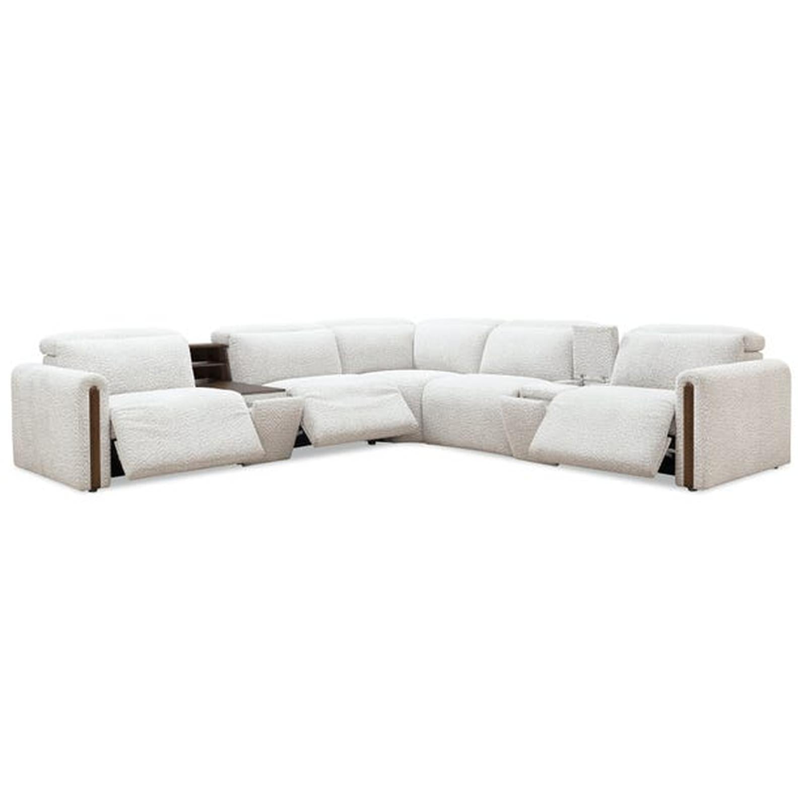 Hooker Furniture Anaheim Seven-Piece Power Sectional