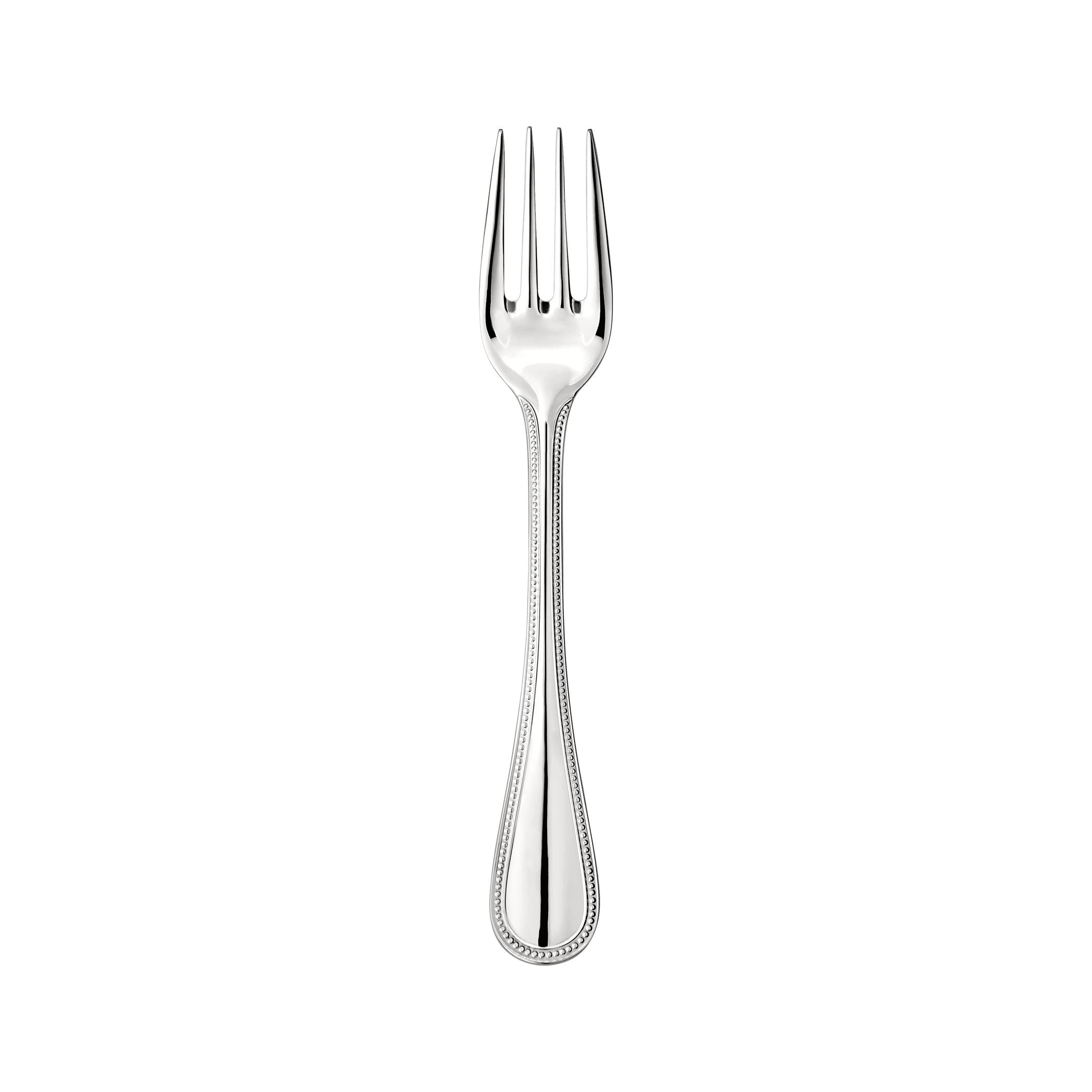 Christofle Steel Perles Stainless Steel Salad Fork