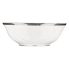 Christofle Malmaison Porcelain Salad Serving Bowl Platinum