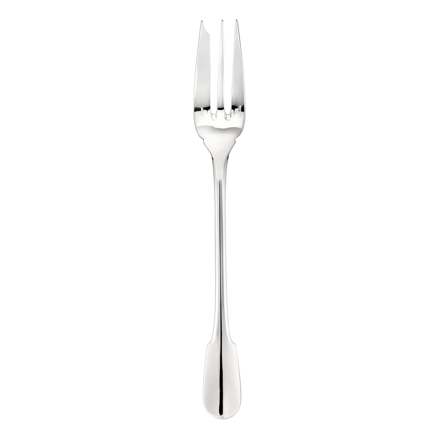 Christofle Cluny Silver Plated Serving Fork