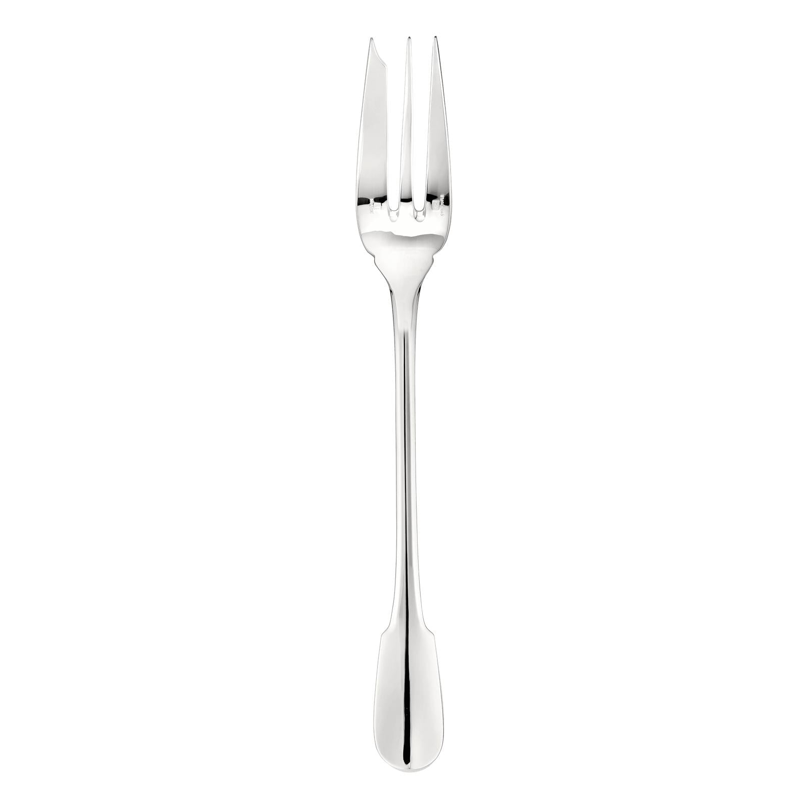 Christofle Cluny Silver Plated Serving Fork