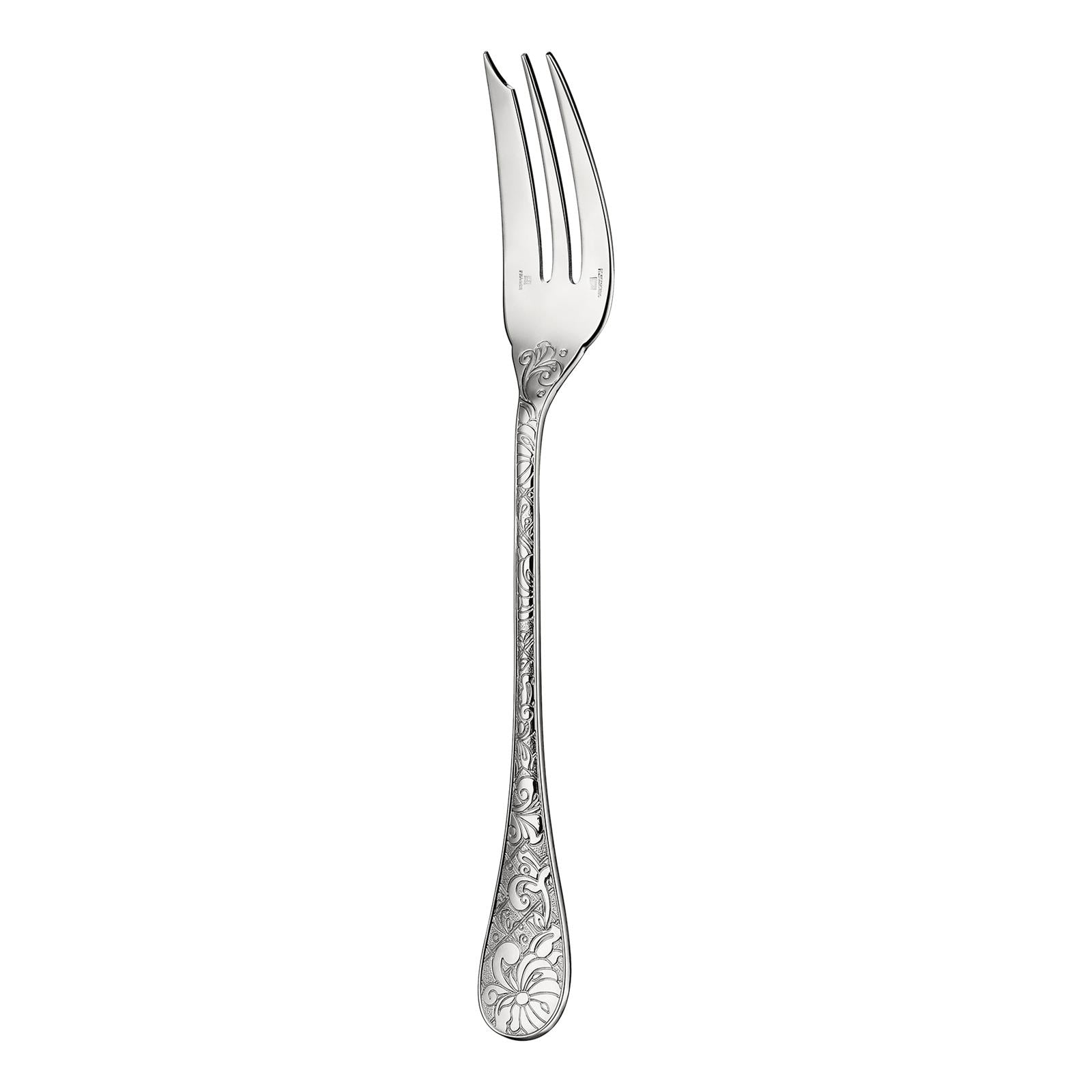 Christofle Jardin d'Eden Silver Plated Serving Fork