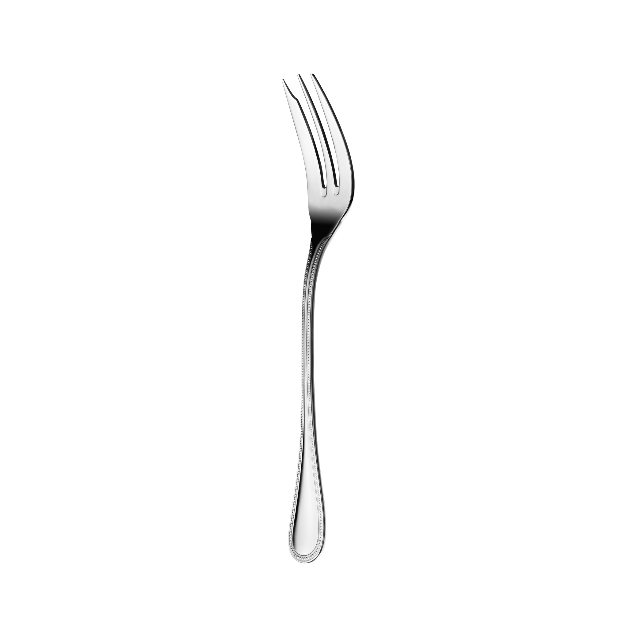 Christofle Steel Perles Stainless Steel Serving Fork