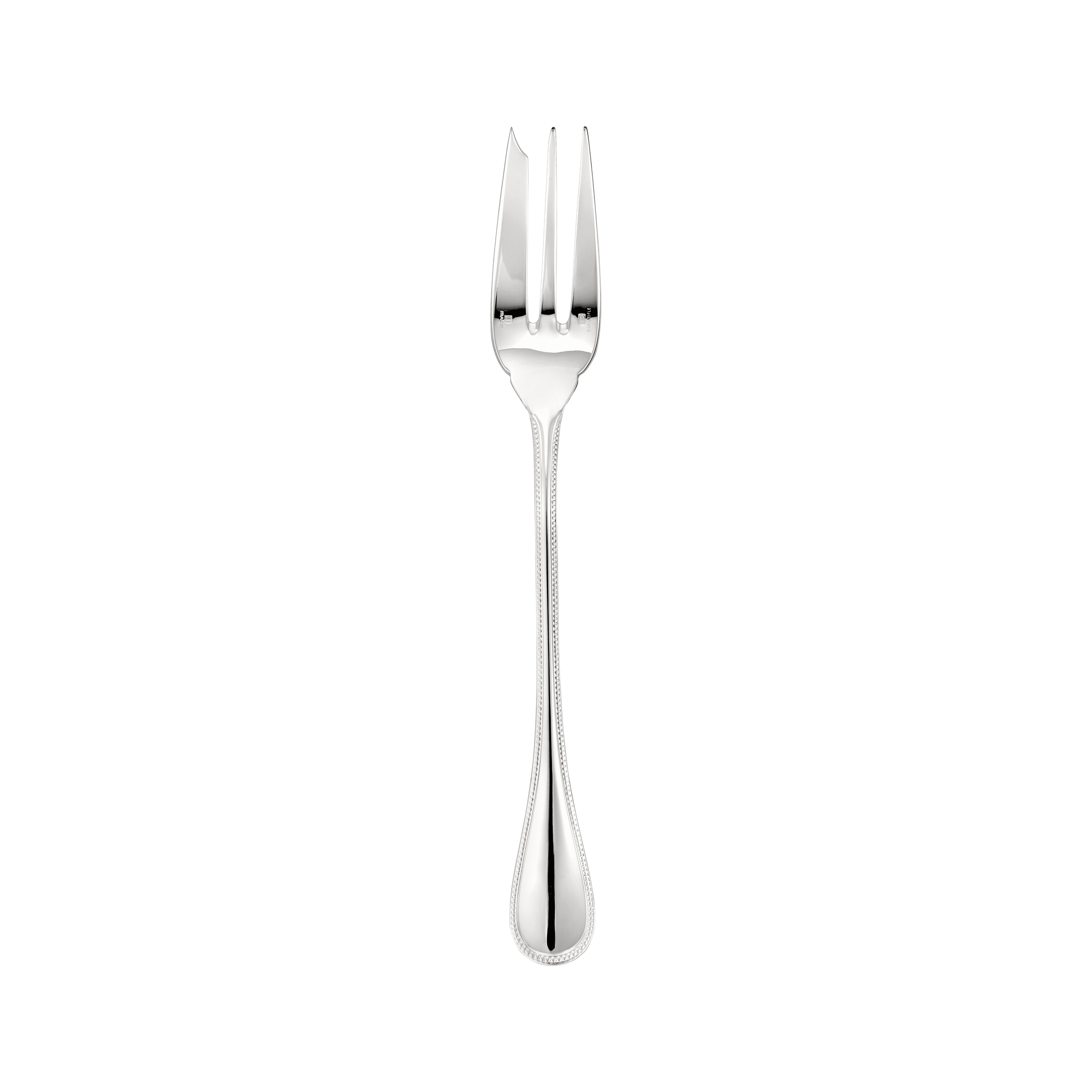 Christofle Perles Silver-Plated Serving Fork