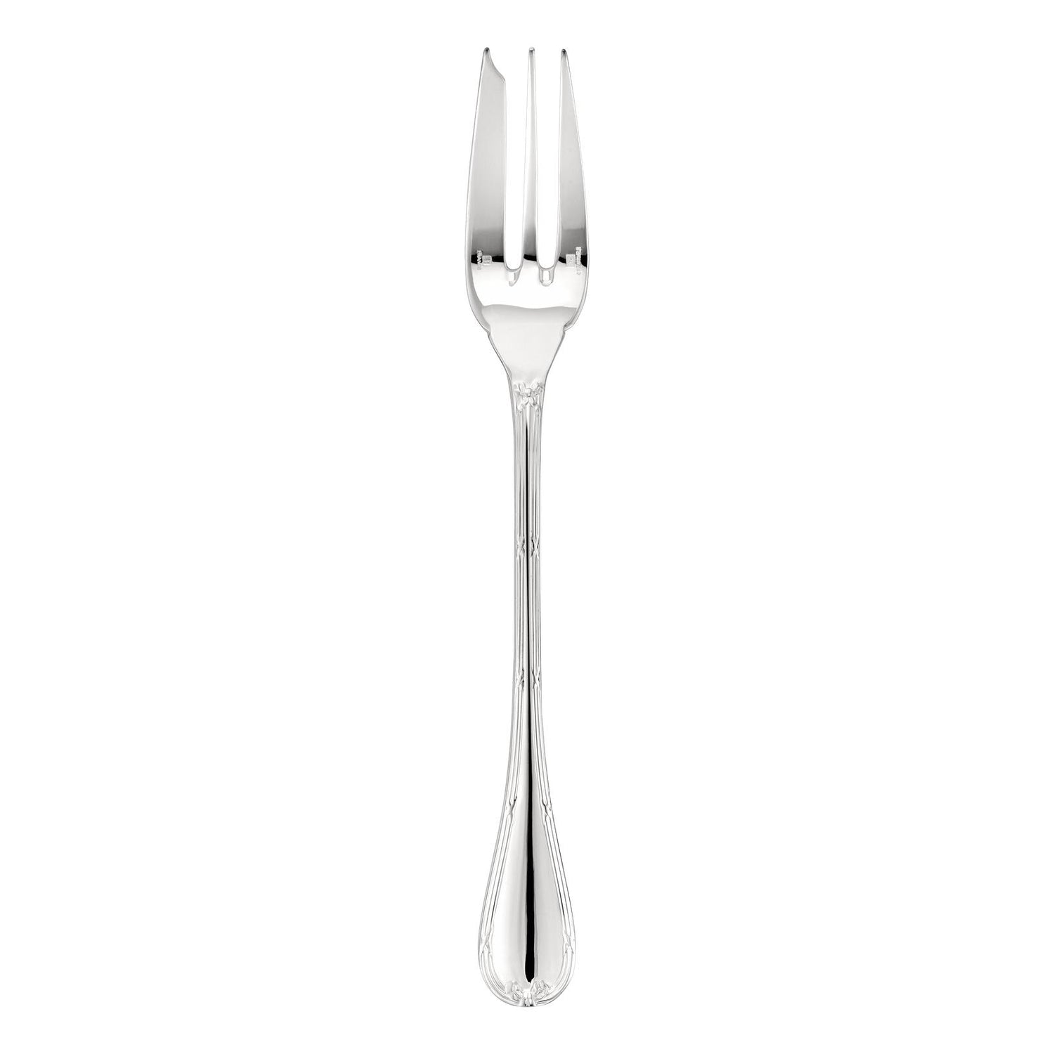 Christofle Rubans Silver Plated Serving Fork