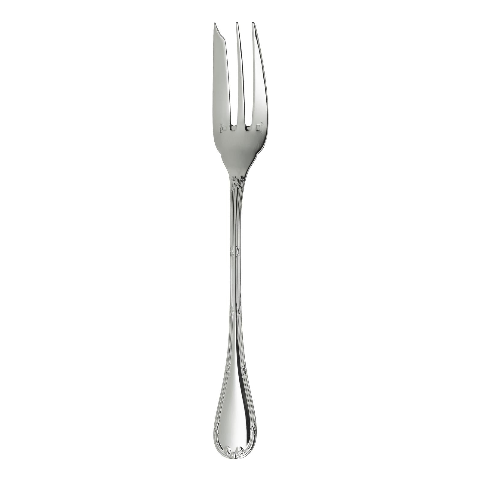 Christofle Rubans Silver Plated Serving Fork