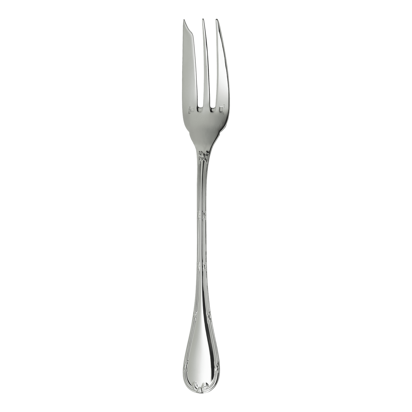 Christofle Rubans Silver Plated Serving Fork