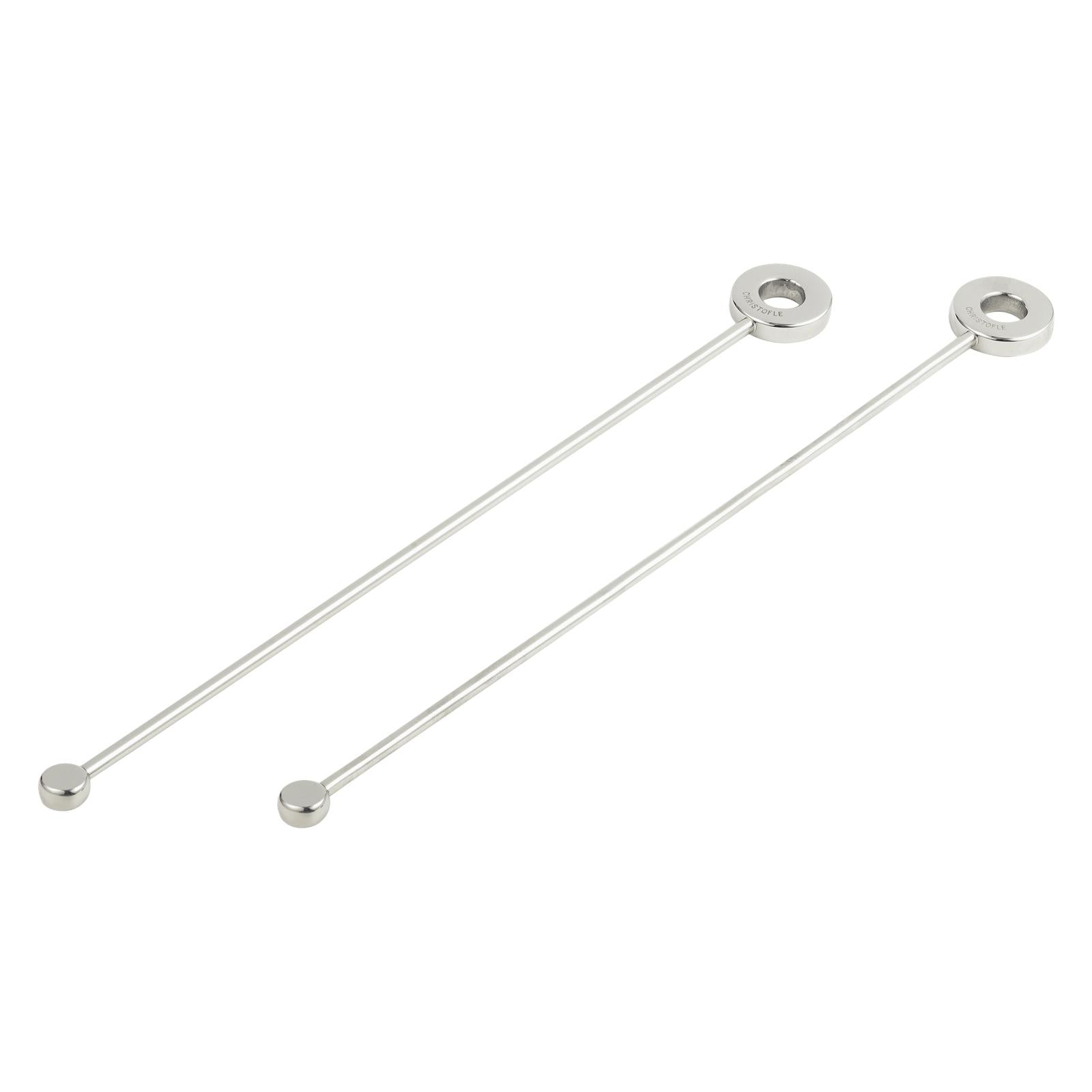 Christofle Oh de Christofle Stainless Steel Cocktail Stirrers - Set of 2