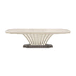 Michael Amini Fantosini Pedestal Dining Table - Silver Mist