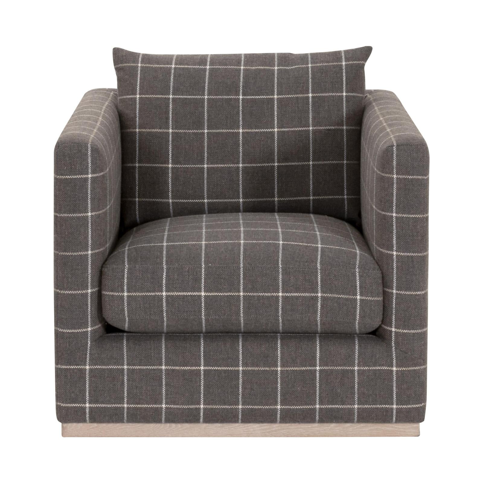 Essentials For Living Siena Plinth Base Swivel Club Chair