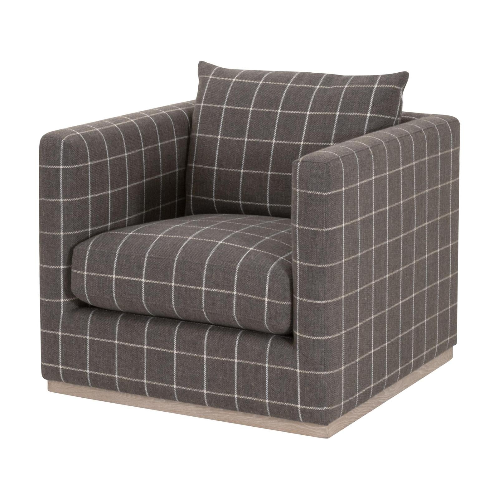 Essentials For Living Siena Plinth Base Swivel Club Chair