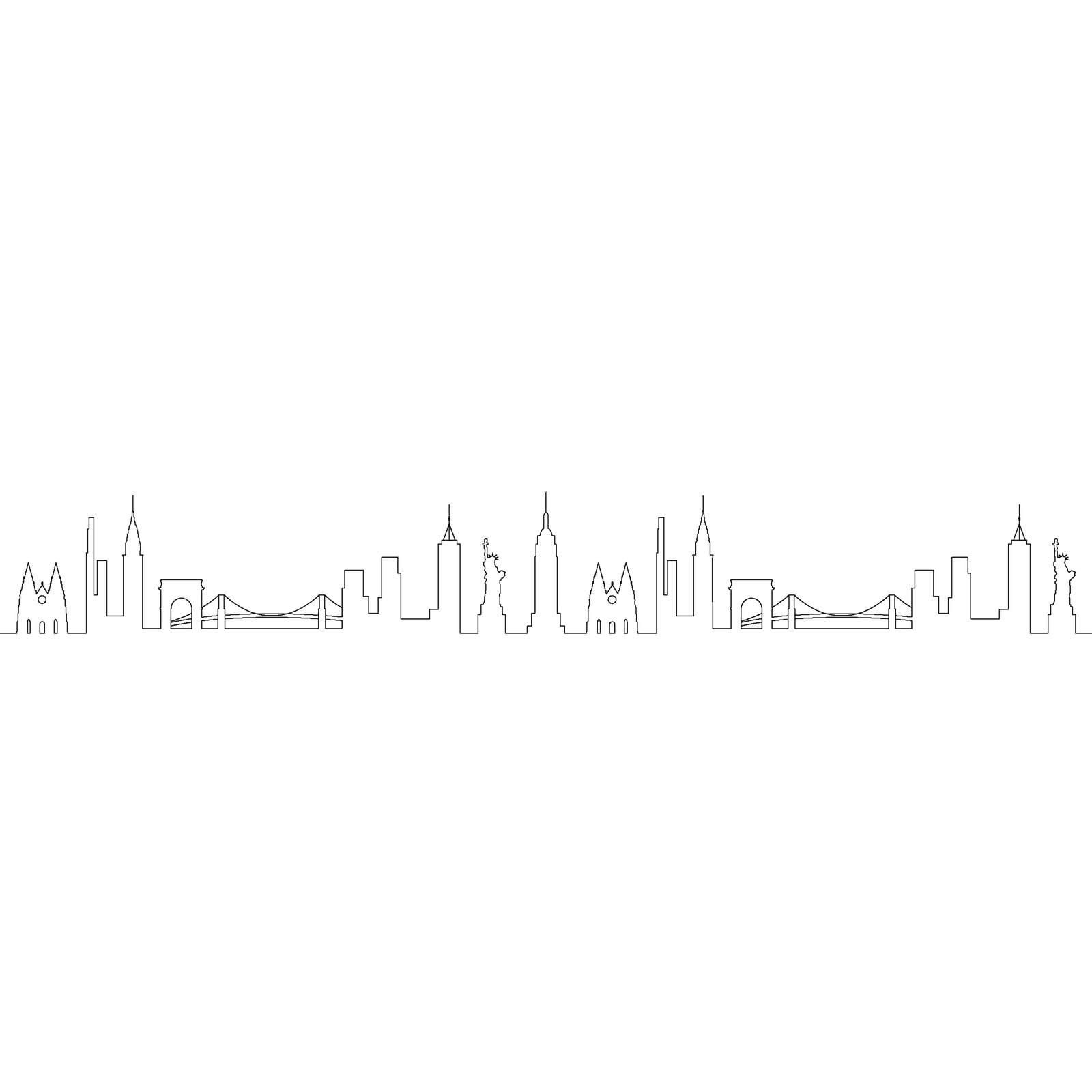 Christofle MOOD Silver Plated Coffee Skyline - 6 Pieces