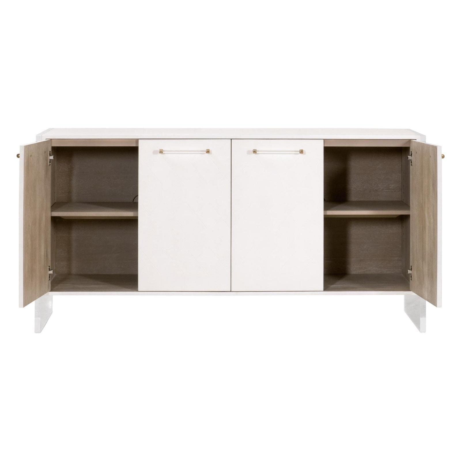 Essentials For Living Sonia Shagreen Media Sideboard Clearance