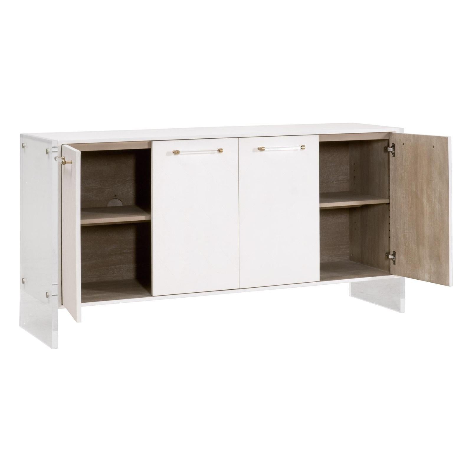 Essentials For Living Sonia Shagreen Media Sideboard Clearance