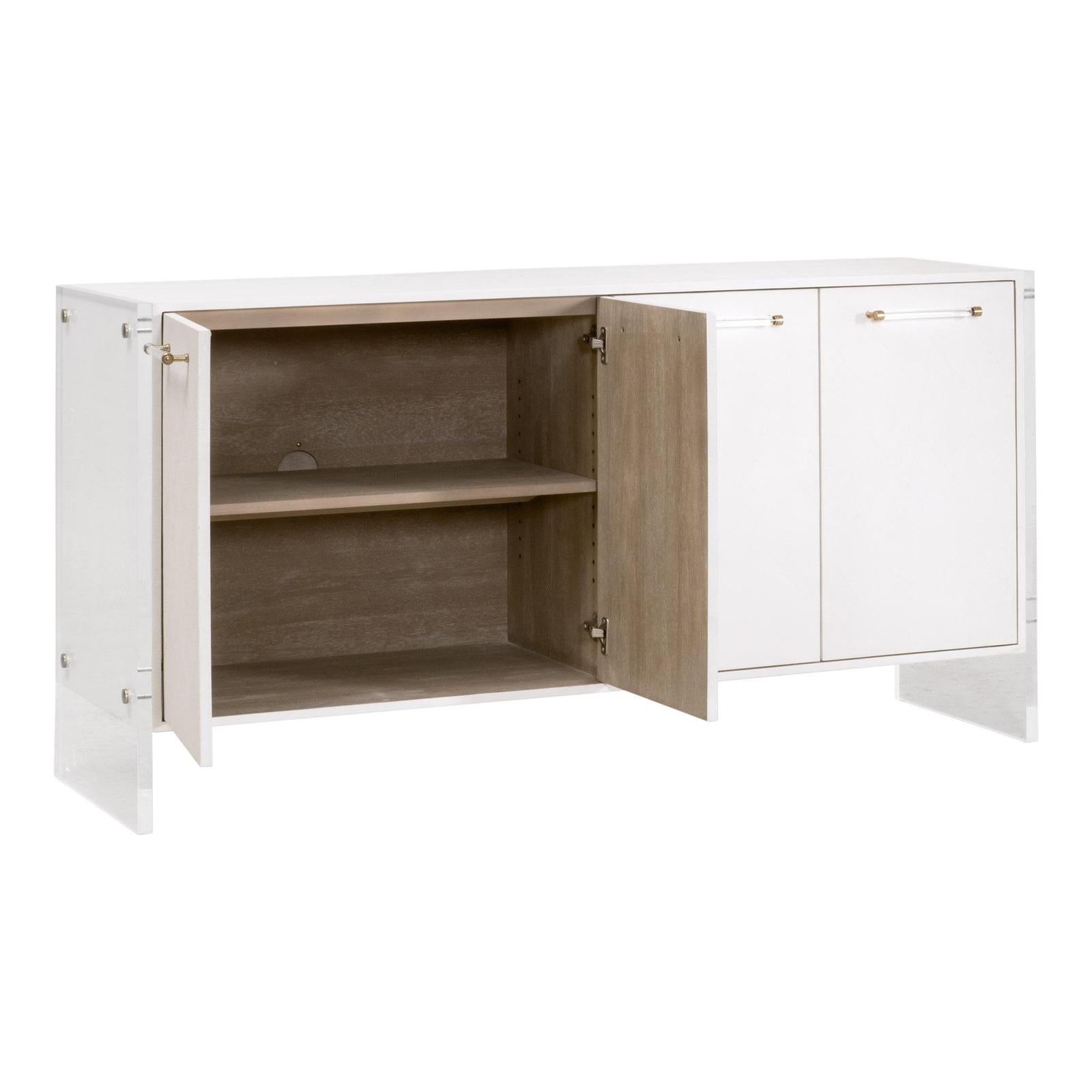 Essentials For Living Sonia Shagreen Media Sideboard Clearance