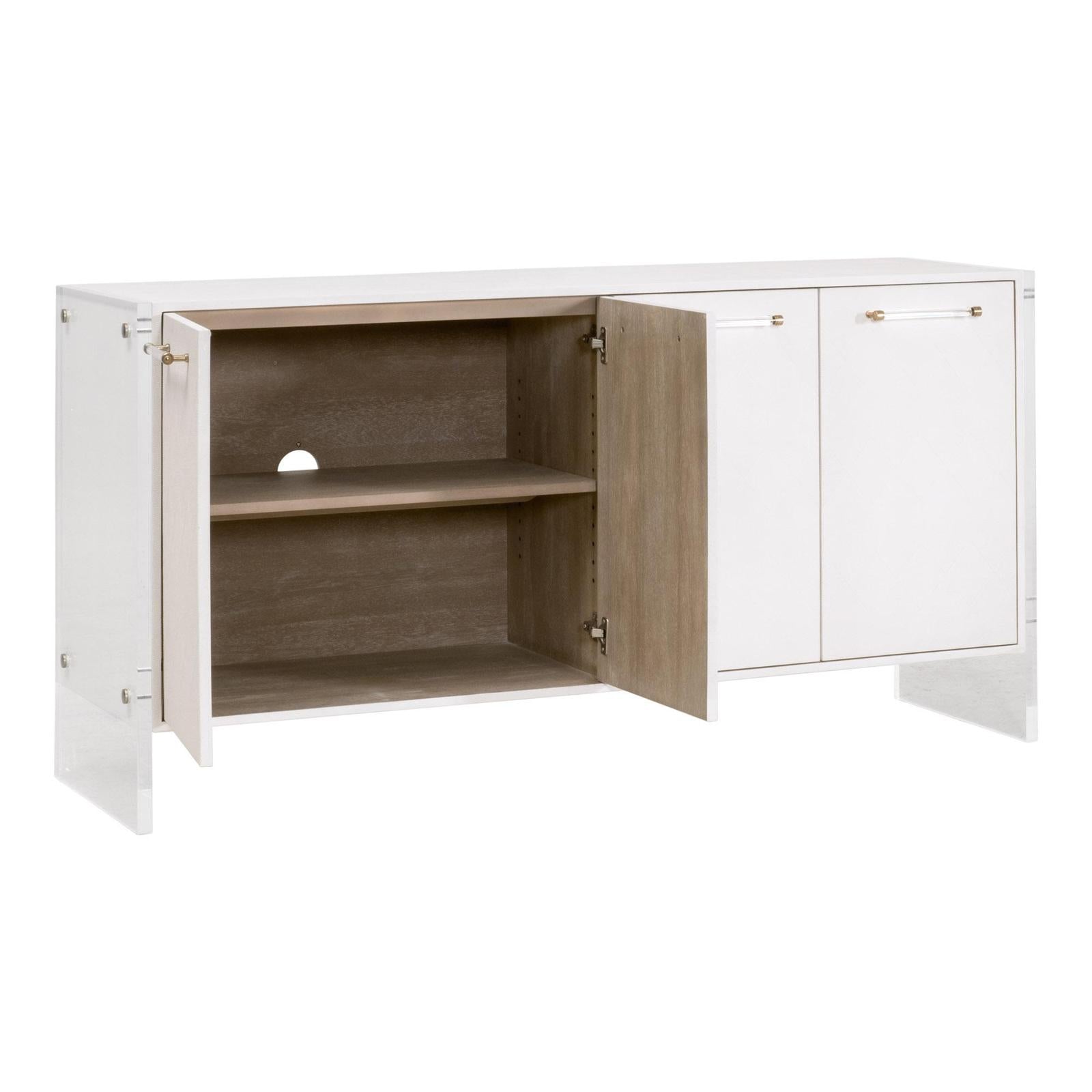 Essentials For Living Sonia Shagreen Media Sideboard Clearance