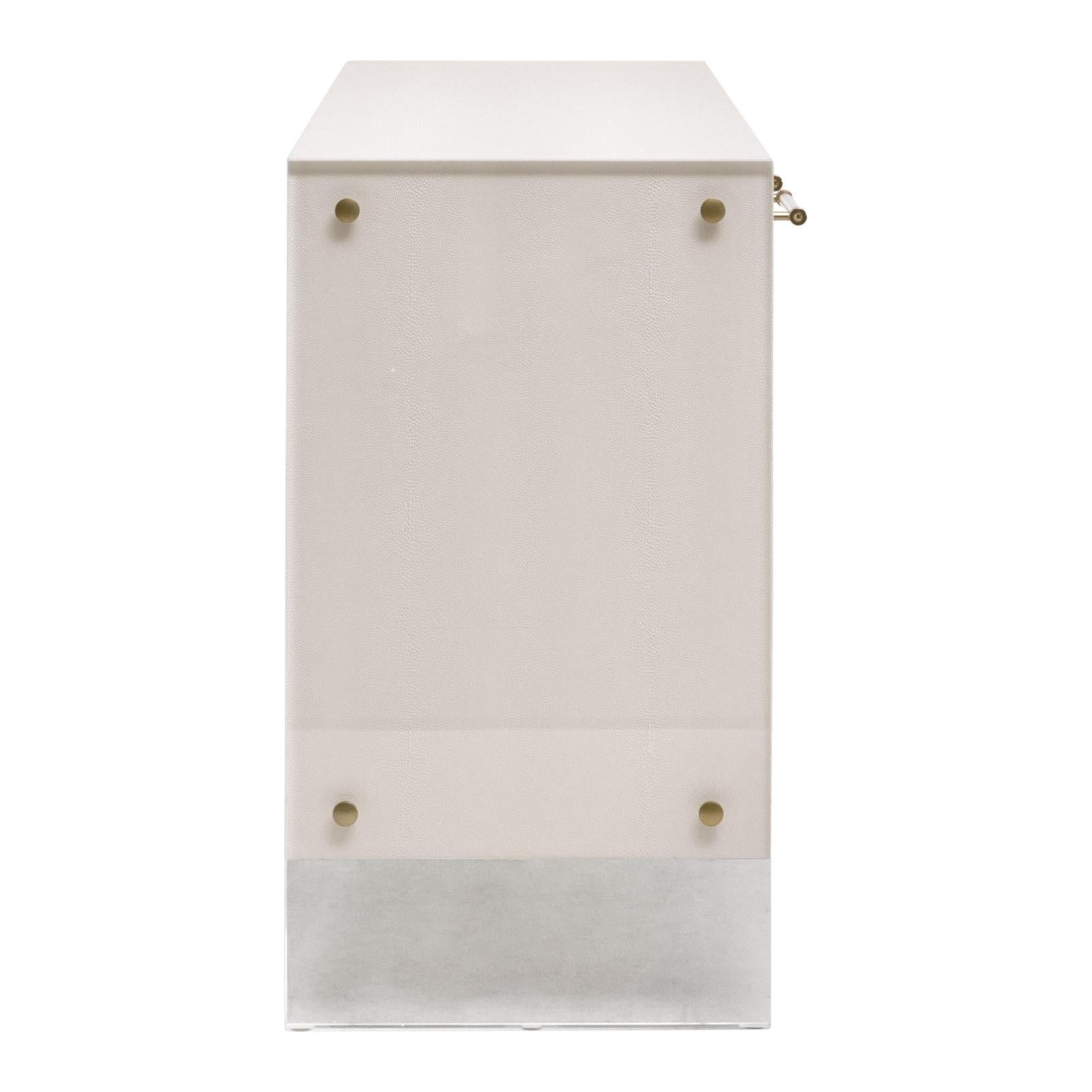 Essentials For Living Sonia Shagreen Media Sideboard Clearance