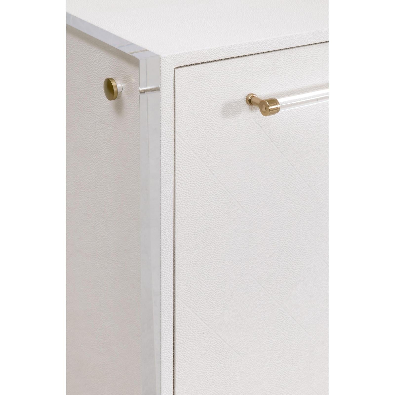 Essentials For Living Sonia Shagreen Media Sideboard Clearance