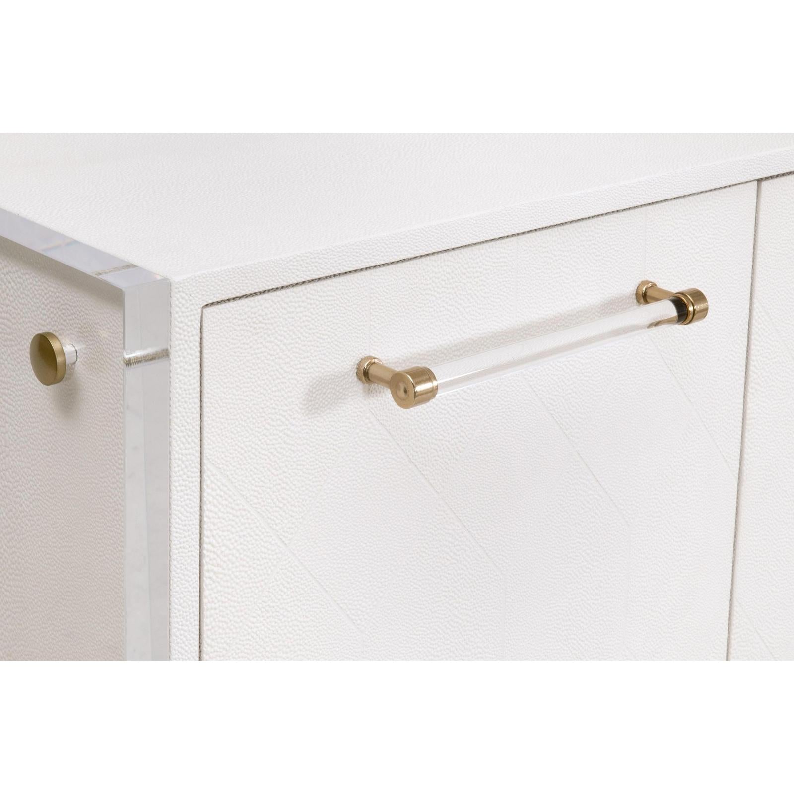 Essentials For Living Sonia Shagreen Media Sideboard Clearance