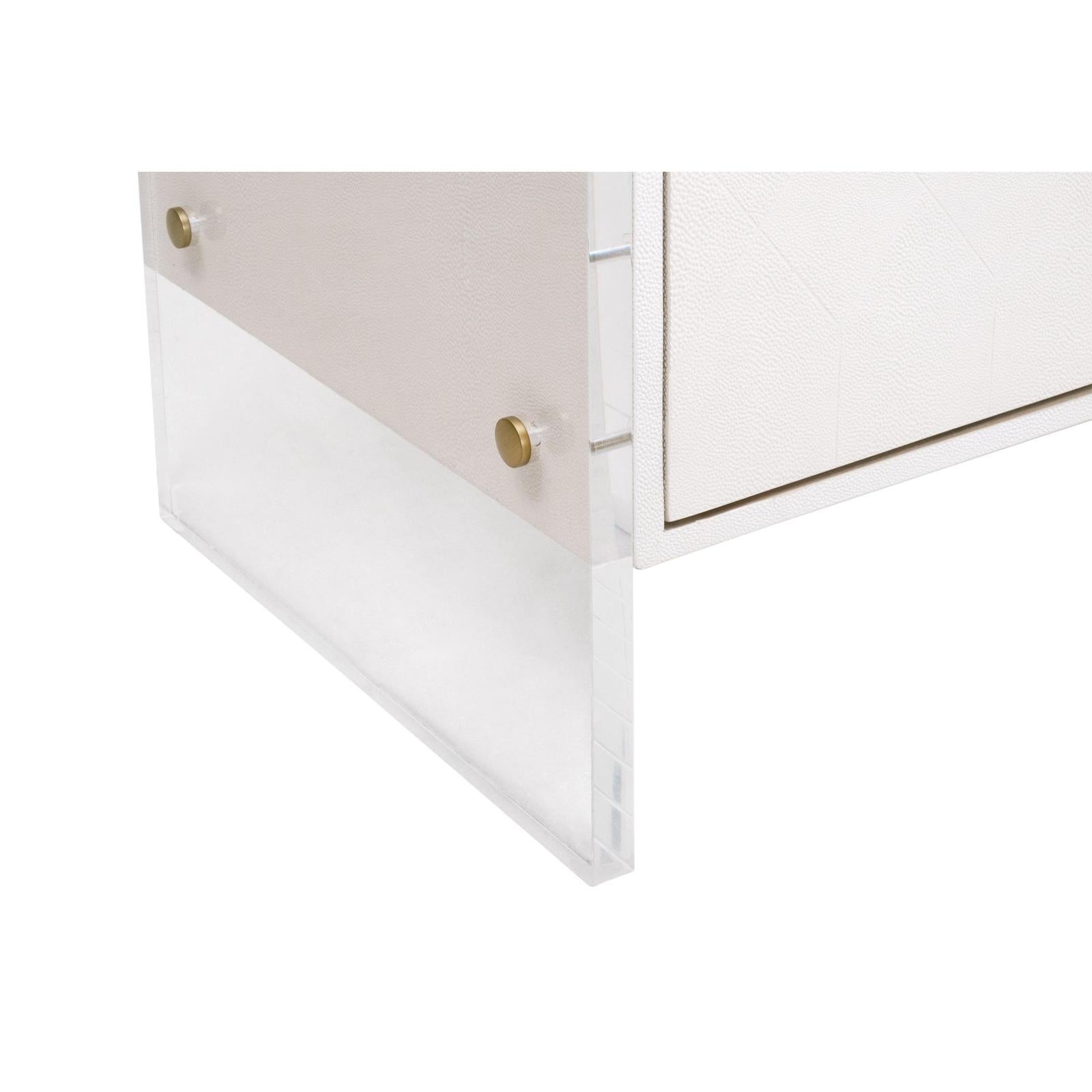 Essentials For Living Sonia Shagreen Media Sideboard Clearance